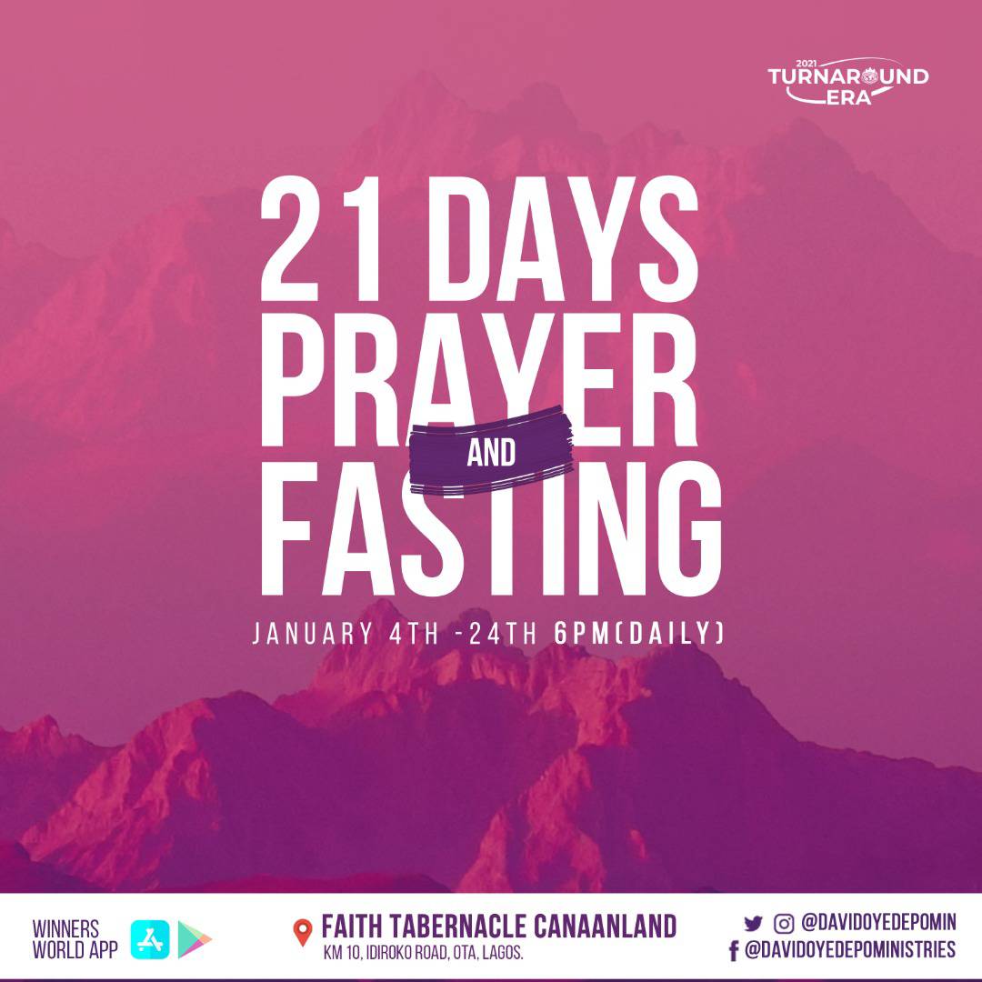 Winners Chapel 21 Days Fasting And Prayer 23rd January 2021 Points Day 20