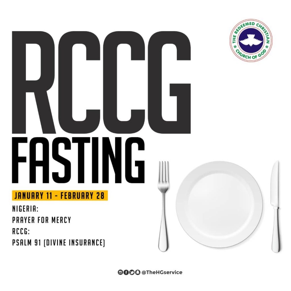 RCCG 2019 Fasting And Prayer Points Day 4 Monday 14 January
