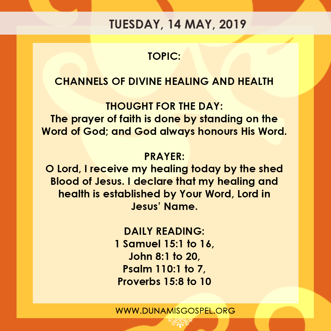 Seeds Of Destiny 14 May 2019 - Channels Of Divine Healing And Health