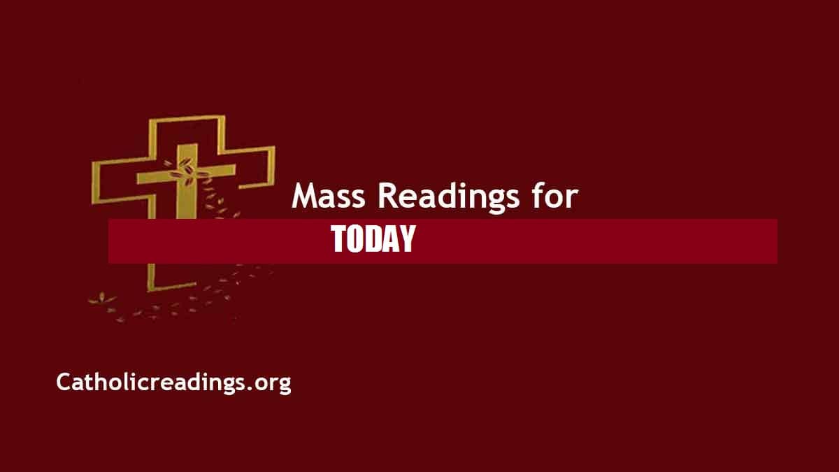 Catholic 29 May 2021 Daily Mass Readings for Saturday