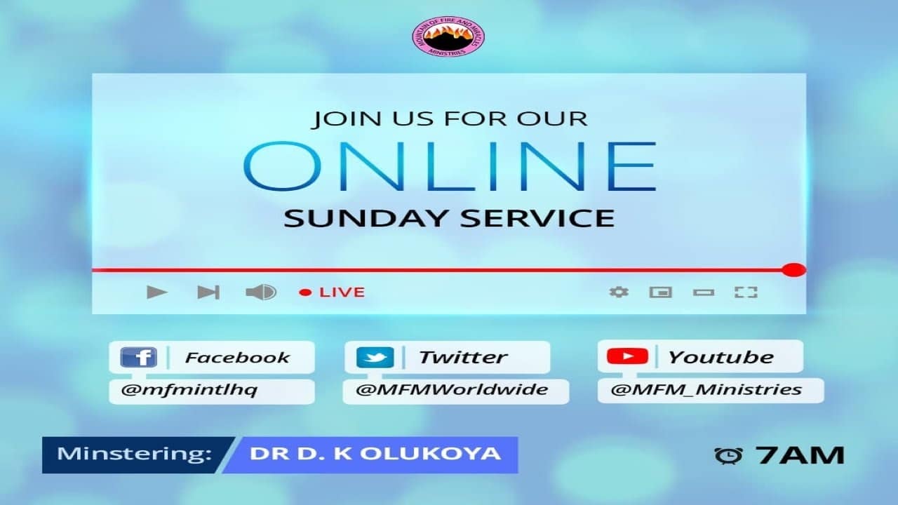 MFM 8th August 2021 Sunday Service Live with Dr D. K. Olukoya