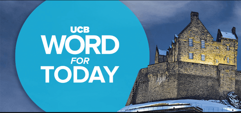 UCB Word For Today, Monday 24 October 2022