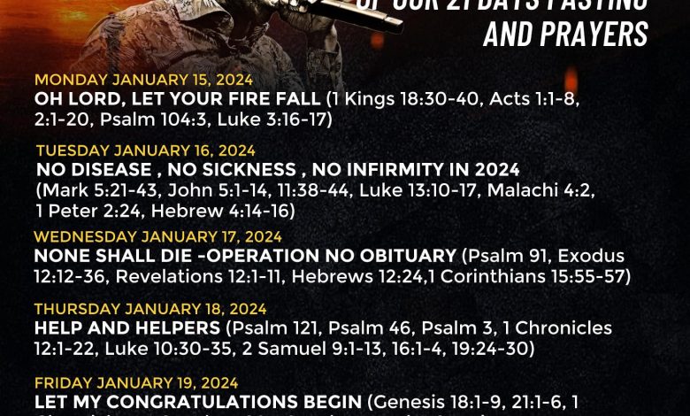 NSPPD 21Days Fasting And Prayer 19th January 2024 (Day 12)