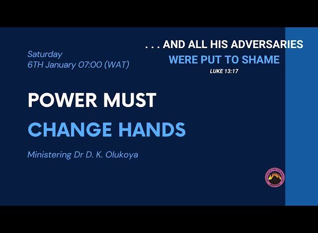 MFM POWER MUST CHANGE HANDS JANUARY 2024 PRAYERS