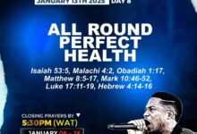 NSPPD Fasting And Prayer 13 January 2025 — Day 8 Prayer Points