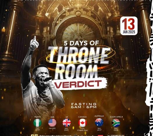NSPPD Today Prayer Live 13th January 2025 || Throne Room Verdict Day 1
