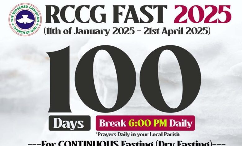 RCCG 100 Days Fasting And Prayer 22 January 2025 – Day 12
