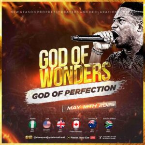 NSPPD Today 13th May 2025 Live Prayer || God of Wonders, God of Perfection
