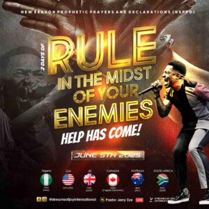 NSPPD Today 6 June 2025 Live Prayer || Rule In The Midst of Your Enemies