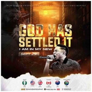 NSPPD Live Prayer - 30th September 2025 | God Has Settled It