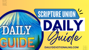 Scripture Union Daily Guide 1 December 2025 || No one is like you, O Lord