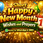 Short Happy New Month April Wishes and Prayers (Perfect for WhatsApp & SMS)