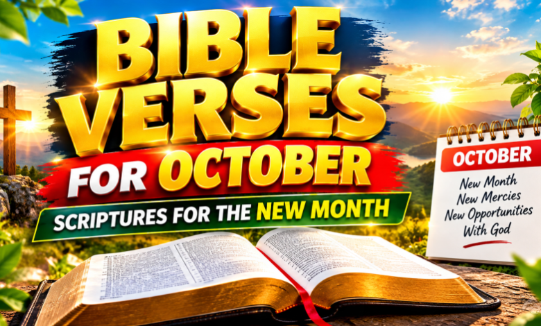 Bible Verses for October 2026 | 20 Scriptures for the New Month